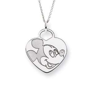  Silver Mickey Mouse Pendant   Officially Licensed Disney Jewelry 