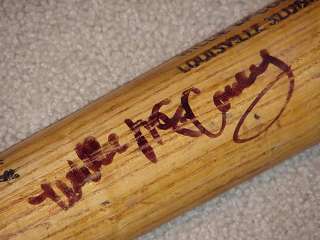 Willie McCovey H&B Game Used Signed Bat Giants Padres  
