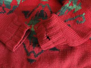 Vintage Polo Ralph Lauren Wool Indian Navajo Sweater , size L  