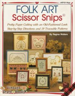Folk Art Scissor Snips ScherenschnittePattern Book NEW  