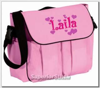 Personalized DIAPER BAG embroidered shapes FREE SHIP  