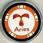 Aries Zodiac Good Luck Poker Chip Card Guard Cover WSOP