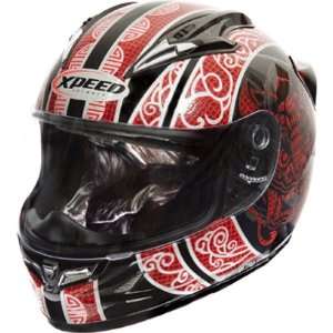  Xpeed Devil XF706 Street Racing Motorcycle Helmet   Red 