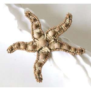  Beaded Starfish Napkin Ring , Natural