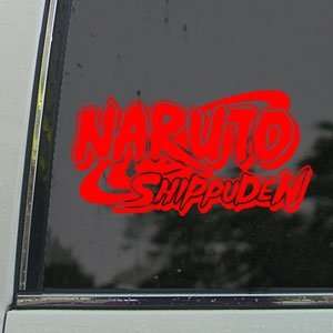  Naruto Logo Red Decal Shippuden Car Truck Window Red 