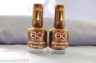 You are buying the pictured 2 new bottles of Rimmel 60 Seconds Nail 