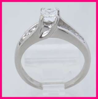 Platinum PT900 Princess Cut Diamond Wedding Ring 1.25ct  