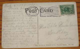 Snake River Idaho Old Postcard 1913 HL Nickels Nampa  