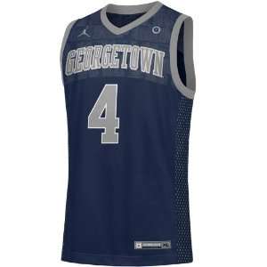  Nike Georgetown Hoyas #4 Jordan Replica Basketball Jersey 