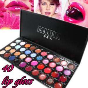 Pro 40 color lip gloss makeup lipstick palette salon  