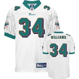 Ricky Williams #34 Miami Dolphins Authentic NFL Player Jersey by 