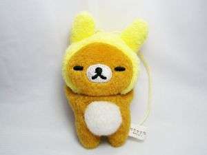 San X Rilakkuma Bear Rabbit Plush Mascot Phone Strap #1  