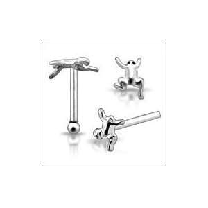  925 Silver Frog Nose Stud Piercing Jewelry Jewelry