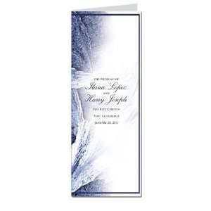    210 Wedding Programs   Snowflake Frost Amor