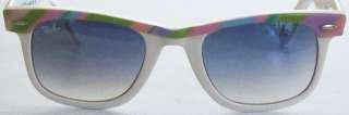 RAY BAN WAYFARER Sunglasses RB 2143 1024/32 White Pastel Colors NEW 