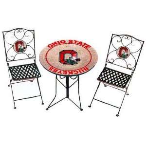  Ohio State Buckeyes Bistro Table and 2 Chairs Sports 