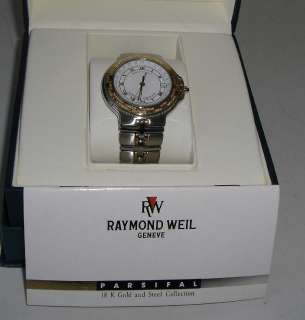 Raymond Weil Parsifal GMT Chronometer 18kt/SSnrmt mt bx  