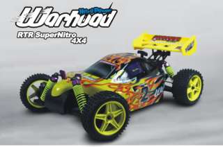 This 1/10 scale 4WD nitro gas powered off road buggy is of two speed 