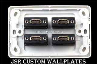 CLIPSAL QUALITY QUAD HDMI PLASMA or TV HIFI WALL PLATE  