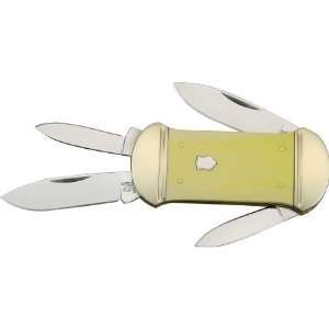  Canoe Pocket Knife with Old Yellow Handles