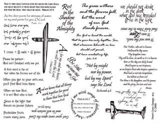 Scriptures Rubber Stamp Sheet 8 1/2 x 11, Christian #16  