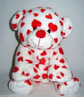 2007 Retired TY Pluffies Plush Valentine Bear ~ Dreamsy  