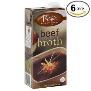 Pacific Broth Natural Beef, Gluten Free, 32 ounces (Pack of6)  
