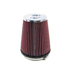  Chrome Round Tapered Universal Air Filter Automotive