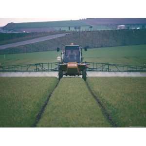  Spraying Pesticides on Crops in Fields, Cambridgeshire 