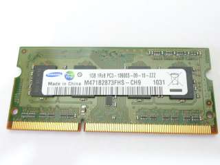 Samsung 1GB 1Rx8 PC3 DDR3 1333 SO DIMM Laptop RAM  