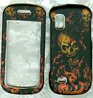   skull rubberized Samsung A887 887 Solstice at&t phone cover case