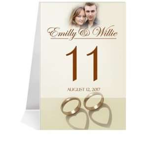  Photo Table Number Cards   Cherish Ring Hearts #1 Thru #30 