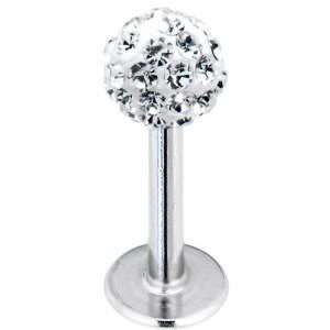 Clear Cz Ferido Paved Ball Labret Monroe Lip Tragus MADE 