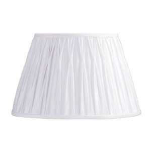 Laura Ashley SFP916 Classic 16 in. Wide Pinch Pleat Lamp Shade, White 