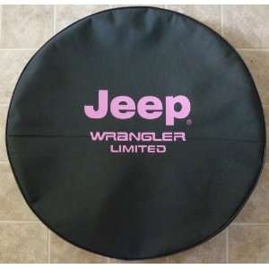   Series   Jeep® Wrangler Lmited PINK logo 32 Tire Cover Automotive