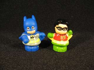 NEW Fisher Price Little People BATMAN & ROBIN Set Replacement Figures 