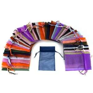   Drawstring Pouches Gift Bags Assorted Colors 4x5