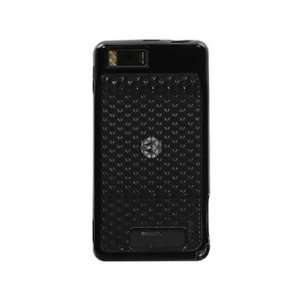 Plastic Rear with TPU Wrap On Cover Case Smoke and Black For Motorola 