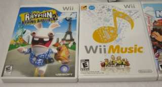   Wii Game Lot + Wii Messenger Bag * My Sims * Raving Rabbids 2 * Music