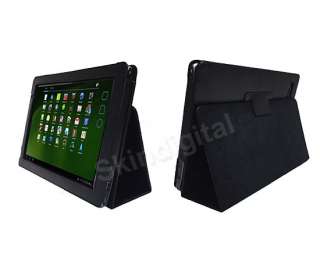   Acer Iconia Tab A500 A501 Black GENUINE LEATHER Case Skin Cover  