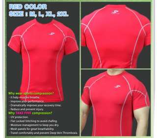 Compression short sleeve tight shirt Base layer jersey  