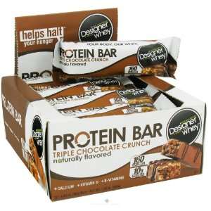 Designer Protein   Designer Whey Protein Bar Triple Chocolate Crunch 