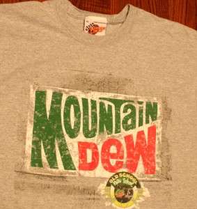 Mountain Dew Soda Soft Drink Logo T Shirt XL  