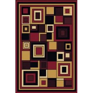 Traditional Area Rug, Supreme Red 5x8