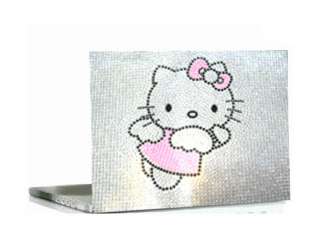 Bling Crystal kitty Laptop Cover Skin Stickers hp dell  