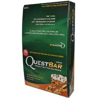Quest Bar Peanut Butter Supreme   Low Carb, High Protein Bars that are 