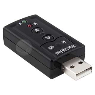 USB 2.0 External 7.1 Channel Audio Sound Card Adapter  