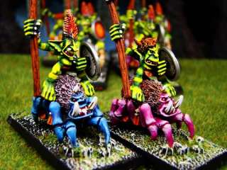Warhammer MPG Painted Orcs & Goblins Spider Riders  