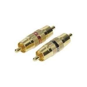  Gold RCA Connector   Male To Male Musical Instruments