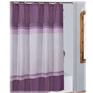 Pleats Purple Fabric Shower Curtain